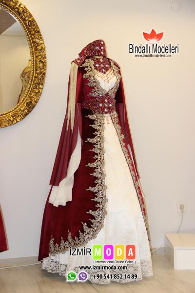 Mira Kadife Bindallı Bordo