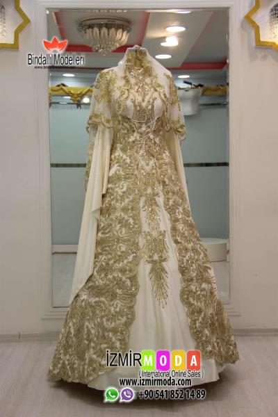 Tesettür Kaftan-1201 Beyaz