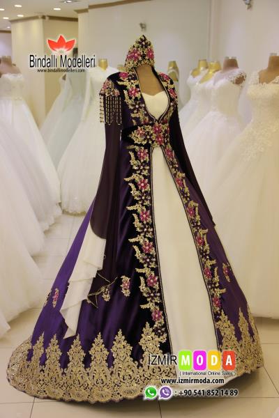 Kaftan Kadife-H3200 Mor