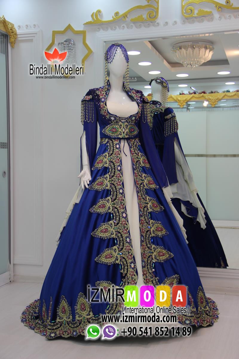 Kaftan Kadife-H3201 Sax